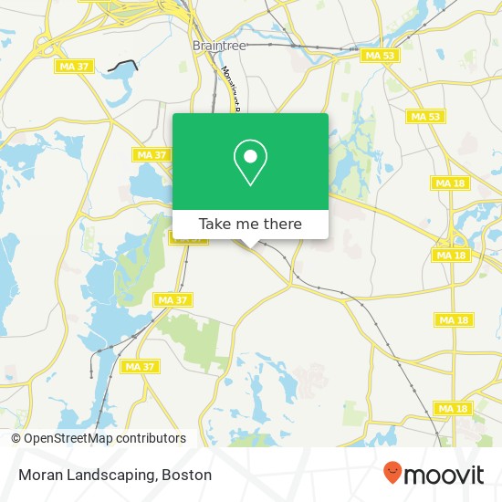 Moran Landscaping map