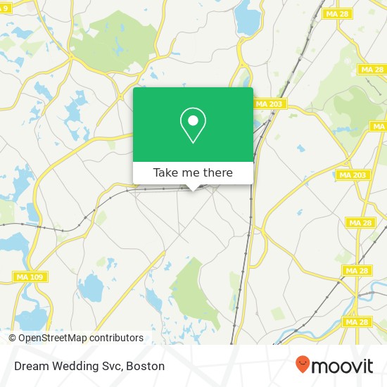 Dream Wedding Svc map