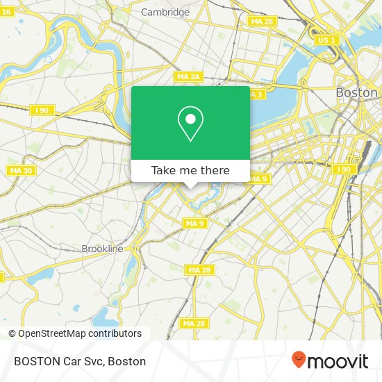 BOSTON Car Svc map