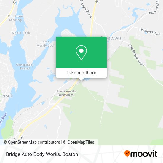 Bridge Auto Body Works map