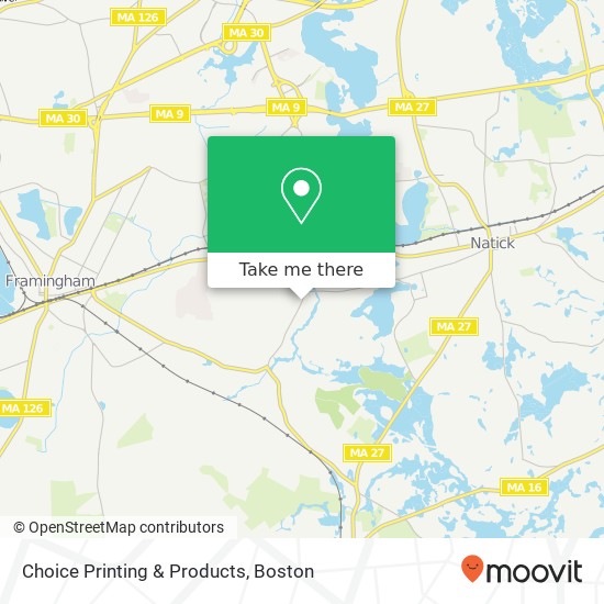 Mapa de Choice Printing & Products