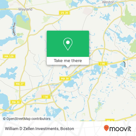 William D Zellen Investments map