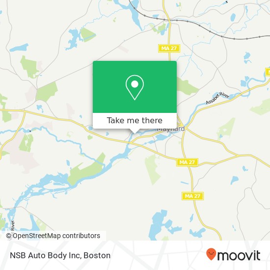 NSB Auto Body Inc map