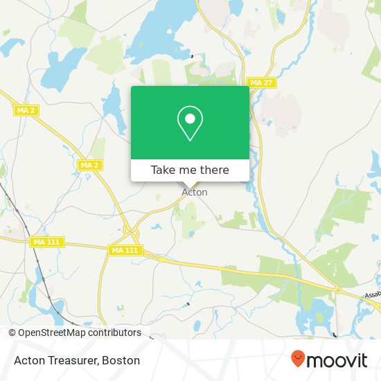 Mapa de Acton Treasurer