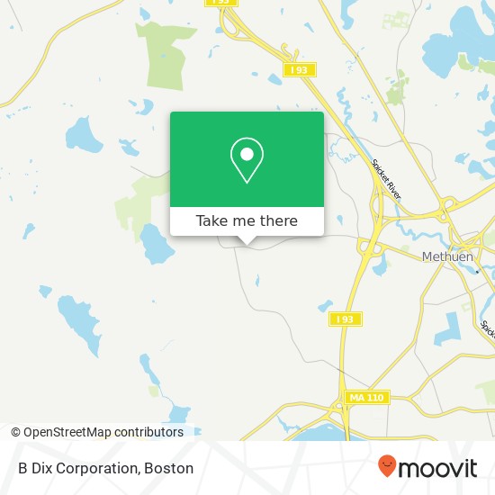 B Dix Corporation map