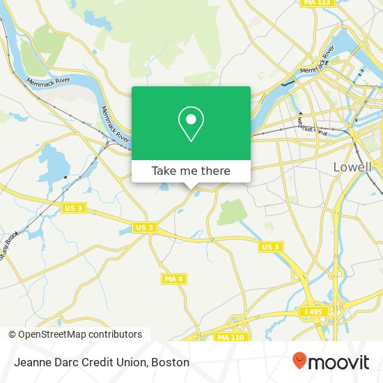 Mapa de Jeanne Darc Credit Union