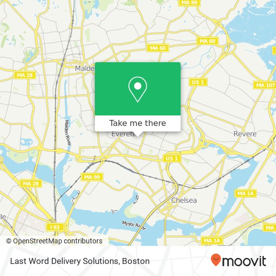 Last Word Delivery Solutions map