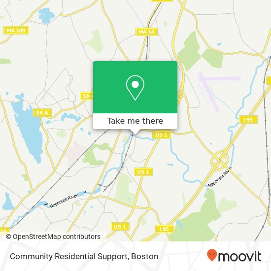 Community Residential Support map