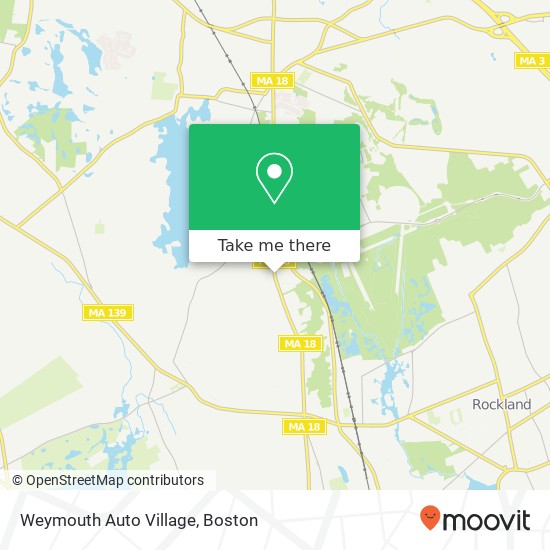 Mapa de Weymouth Auto Village