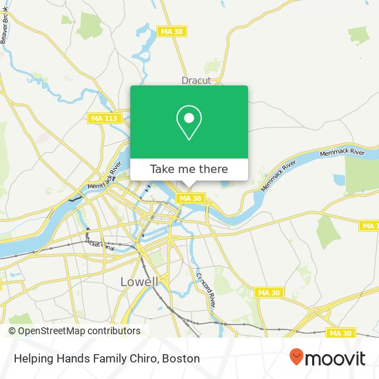 Helping Hands Family Chiro map