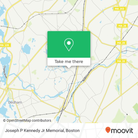 Joseph P Kennedy Jr Memorial map