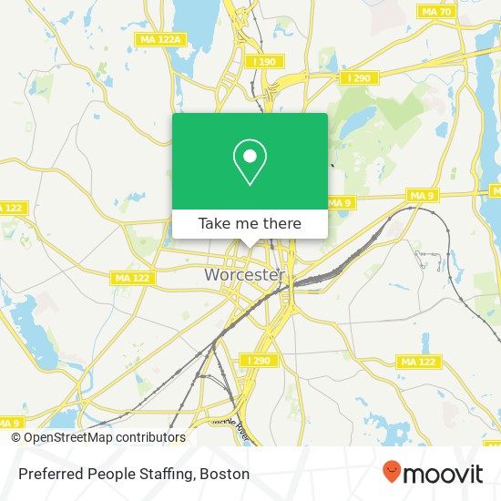 Mapa de Preferred People Staffing