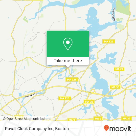 Mapa de Povall Clock Company Inc