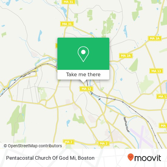 Pentacostal Church Of God Mi map