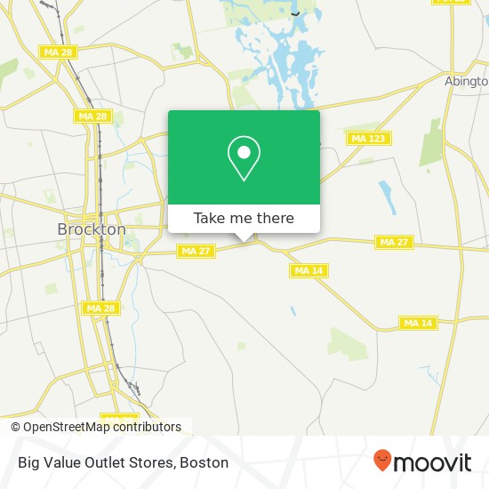 Mapa de Big Value Outlet Stores