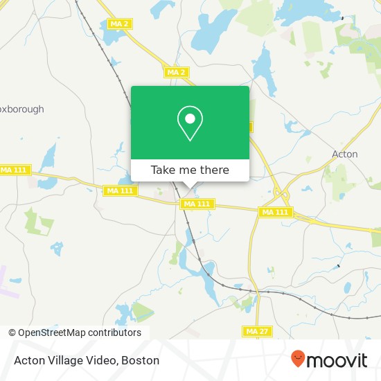 Mapa de Acton Village Video