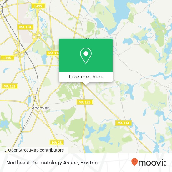 Northeast Dermatology Assoc map