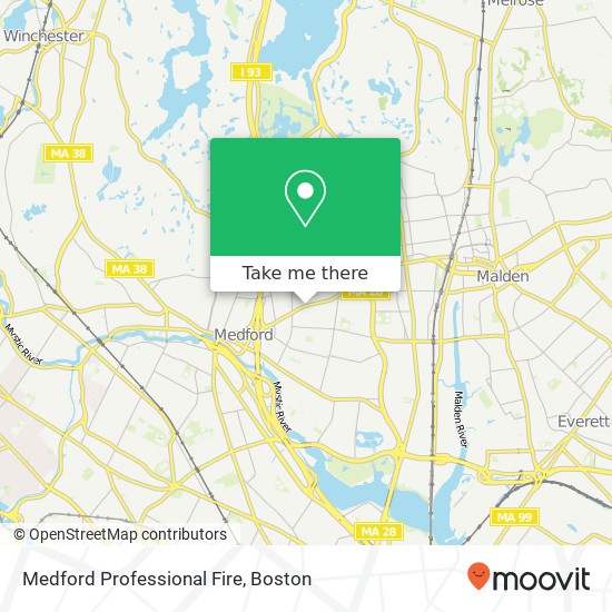 Mapa de Medford Professional Fire