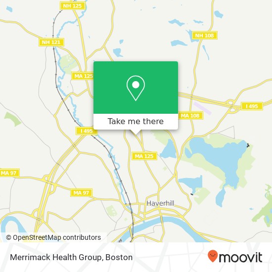 Mapa de Merrimack Health Group