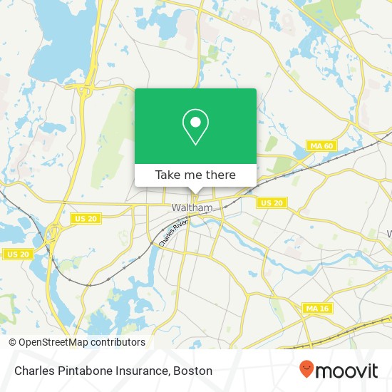 Mapa de Charles Pintabone Insurance