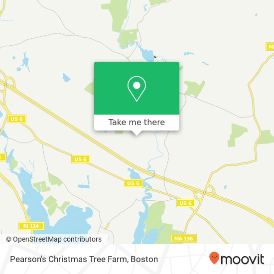 Mapa de Pearson's Christmas Tree Farm