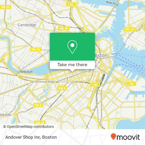 Andover Shop Inc map