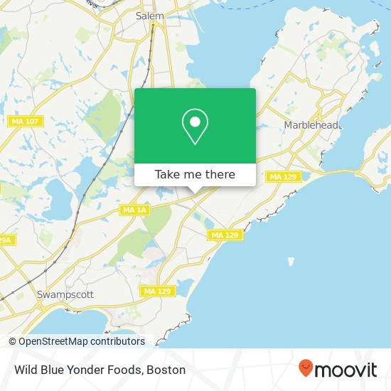 Wild Blue Yonder Foods map