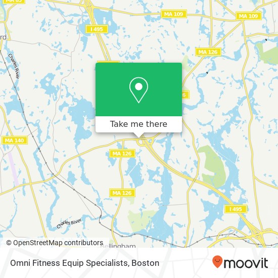 Omni Fitness Equip Specialists map