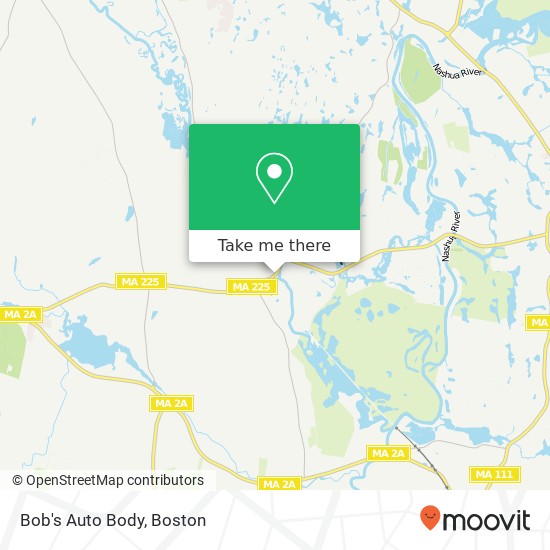 Bob's Auto Body map