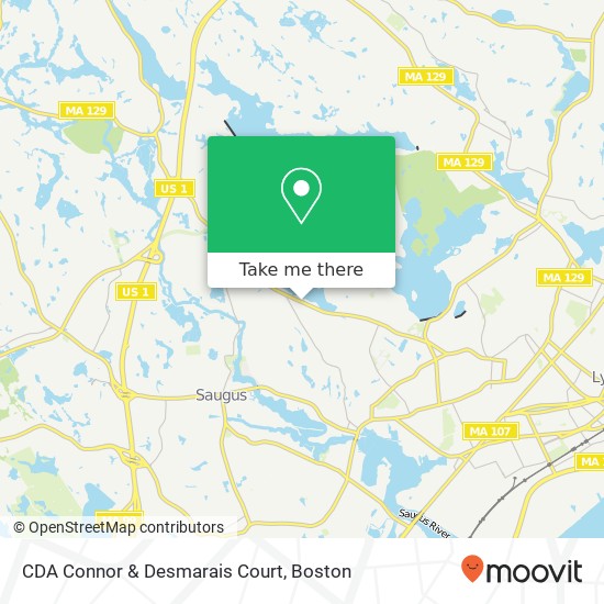 CDA Connor & Desmarais Court map