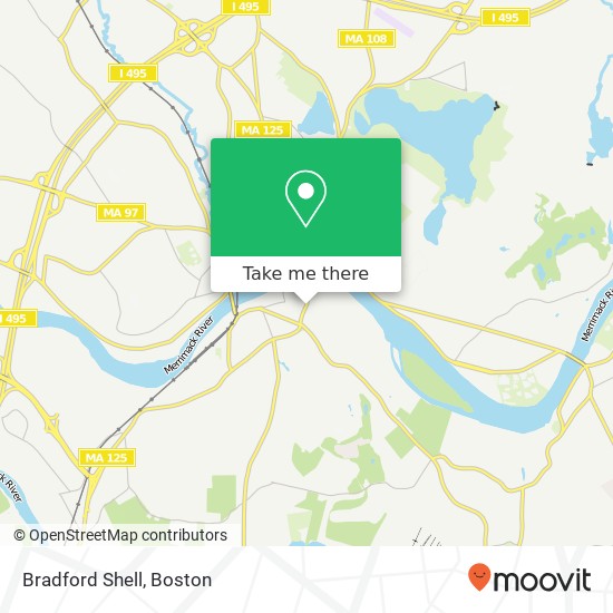 Bradford Shell map