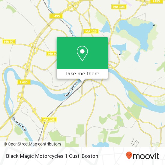 Black Magic Motorcycles 1 Cust map