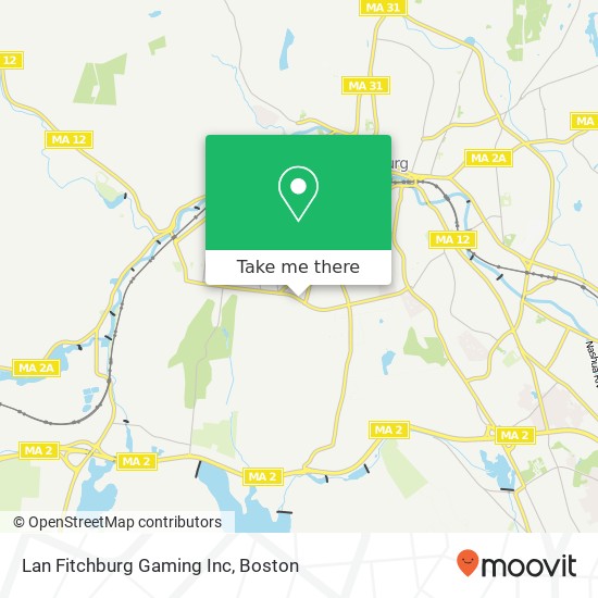 Mapa de Lan Fitchburg Gaming Inc