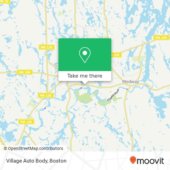 Village Auto Body map