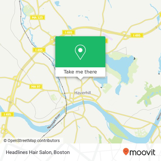 Mapa de Headlines Hair Salon