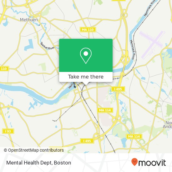 Mapa de Mental Health Dept