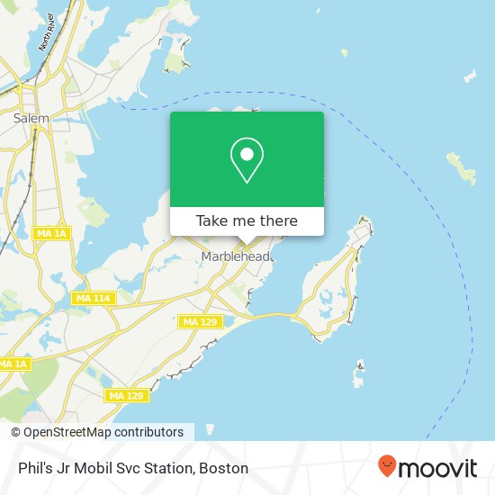 Phil's Jr Mobil Svc Station map