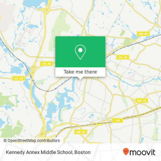 Mapa de Kennedy Annex Middle School