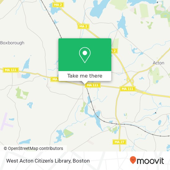 Mapa de West Acton Citizen's Library