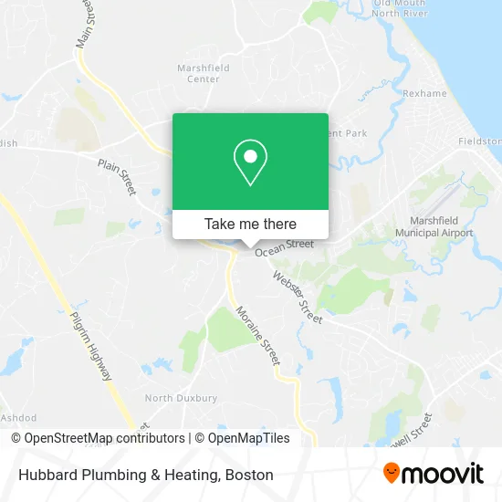 Hubbard Plumbing & Heating map