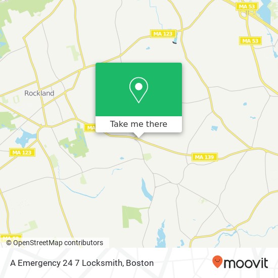 A Emergency 24 7 Locksmith map