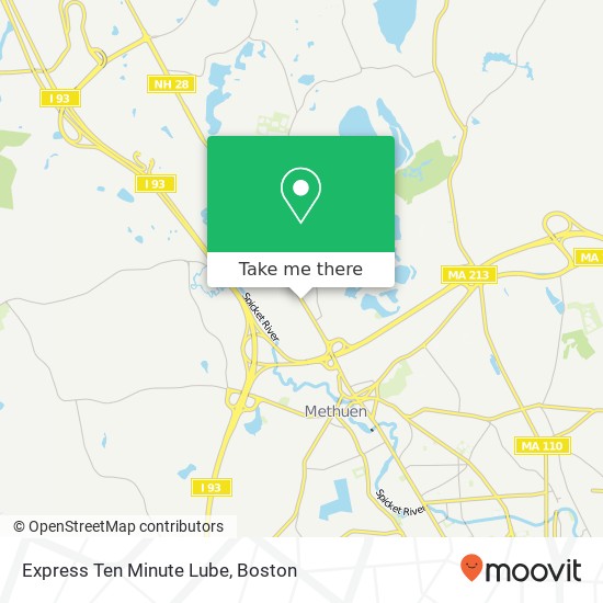 Express Ten Minute Lube map