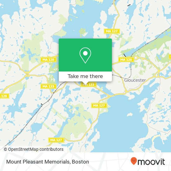 Mount Pleasant Memorials map