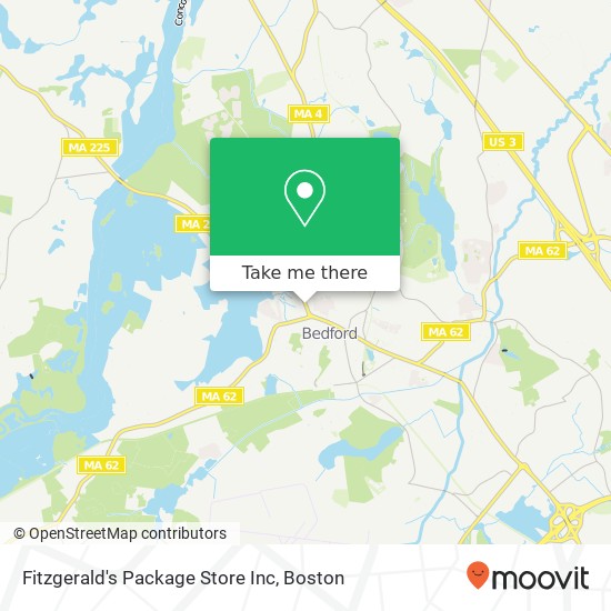 Mapa de Fitzgerald's Package Store Inc