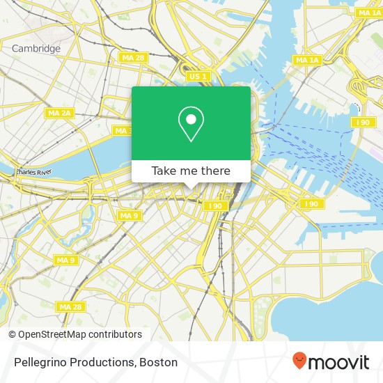 Pellegrino Productions map