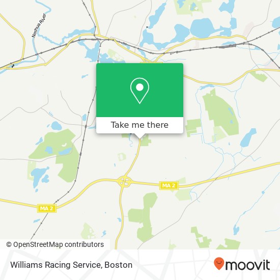 Mapa de Williams Racing Service