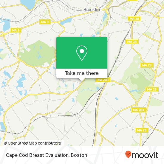 Mapa de Cape Cod Breast Evaluation
