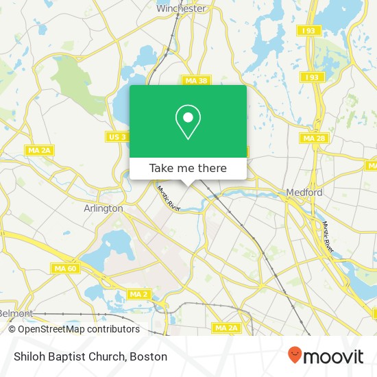 Mapa de Shiloh Baptist Church