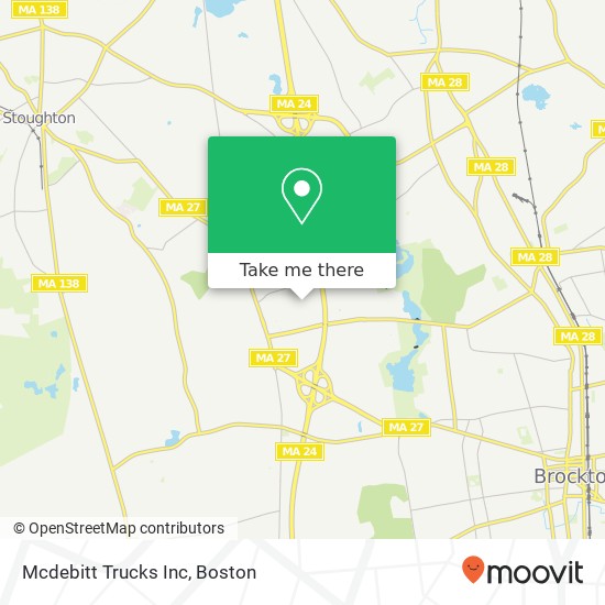 Mcdebitt Trucks Inc map