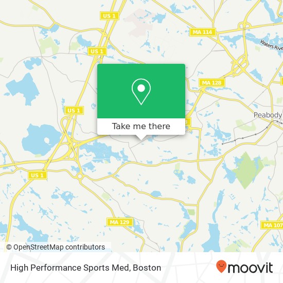 Mapa de High Performance Sports Med